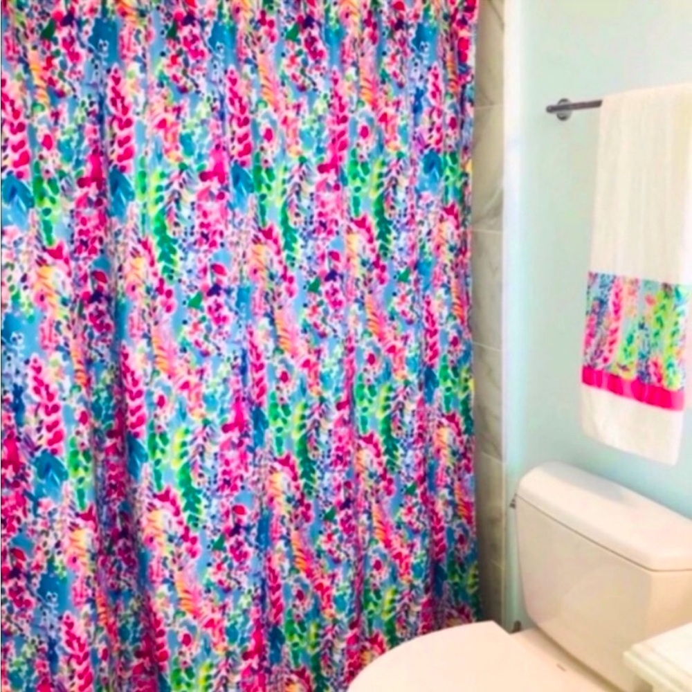 NEW Catch The Wave Waterproof Shower Curtain